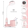 Miniatyrbillede 2 af 5: Bordlampe til børn, sengelampe med penholder, dæmpbar, genopladelig LED-læselampe