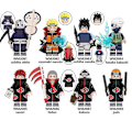 Pikkukuva 1 / 2: 8 kpl Naruto-sarjan lasten koottavia rakennuspalikka-minihahmoja