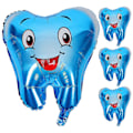 Miniatyrbilde 1 av 4: 4 stk. Baby Shower Ballongdekorasjon Morsomme Tenner Ballong Oppblåsbar Tenner Ballong Bursdagsdekor