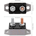 Miniatyrbillede 5 af 5: 4 stk. DC 12V-24V Automatisk Nulstilling Sikringsautomat med Dæksel Stud Bolt til Bil og Mere (20 Amp)