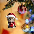 Miniatyrbilde 3 av 4: Katt-Adventskalender 2024, 24 Dager Julnedtelling med Søte Kattdukker, Juledekorasjon, 1
