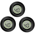 Miniatyrbild 1 av 5: 3-pack LCD digital hygrometer termometer, inomhus utomhus fuktighetsmätare Temperaturmätare för luftfuktare avfuktare växthus källare barnrum