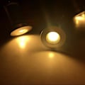 Pikkukuva 4 / 5: Mustat 9 kpl Mini 12V 1W LED Kattoasennus Spottivalot Keittiöön, Portaisiin, DIY-Valaistukseen, Lämmin Valkoinen
