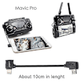 Pikkukuva 2 / 5: Startrc 10cm USB-C / Type-C - Micro USB -muuntokaapeli, yhteensopiva DJI Mavic Mini / Air, Shark -kaukosäätimen kanssa