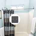Pikkukuva 5 / 5: 2 kpl Kaksoisverhokiskon Kiinnikkeitä, Kaksoisverhokiskon Kiinnikkeitä ilman porausta, Uppoasennettavat Verhokiskon Kiinnikkeet, Verhokiskon Kiinnikkeet, Verhokiskon Koukut