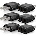Miniatyrbilde 1 av 5: Europa til Amerikansk Stikkontakt Adapter, Europeisk EU til USA Reise Strømadapter Plugg, EU/Italia til USA/Canada Stikkontakter Konverter Veggplugg AC Adaptere -