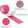 Miniatyrbillede 3 af 5: Pink Sportstape Atletisk Tape Til Skader Giver Stabilitet Til Muskler Og