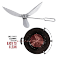 Miniatyrbillede 3 af 5: 22-1/2-Tommer One-Touch Rengøringssystem Kit til Grilldele, 7444 til Grillreservedele, Let