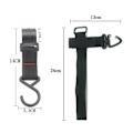 Miniatyrbillede 3 af 5: 1/2 stk Taktisk Karabinerbælte D-Ring Karabiner SORT 2 STKSTYLE Sort 2 stkStyle 1-Style 1