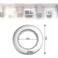 Miniatyrbild 2 av 5: 50 st plastgardinringar Gardinöglor 40mm Plastringar Ringar för gardinstång Silver Plastöglor för gardinfönster Duschdressing