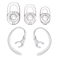 Miniatyrbillede 2 af 5: 10x Silikonørepropper med 360 graders roterende ørehage til Plantronics M70