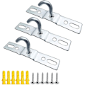 Miniatyrbilde 1 av 4: 6 stk Takkrok 95mm Taklampe Baseplate Takkronelys Krok Skruefeste Heavy Duty Galvanisert Jern For Europeisk Lampe Takvifter Strøm
