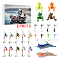 Miniatyrbild 1 av 5: Julkalender Fiske Nedräkning Blind Box Fiske Set Fiskeälskare Present-DYK010