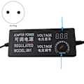 Miniatyrbild 2 av 5: Justerbar AC till DC Strömförsörjning 3V-12V 5A Strömförsörjningsadapter Universal 12 V Volt Adapter EU-kontakt
