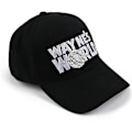 Miniatyrbild 3 av 4: Basebollkeps, Wayne's World Broderad, Unisex Vuxen Casual Keps - Svart
