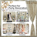 Miniatyrbild 3 av 4: Tcbesto Champagne Gold Sequin Backdrop Curtain 2ft X 8ft 4 Panels Champagne Sparkly Curtains Backdrop Glitter Photography Background Backdrop Fabric S