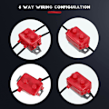 Miniatyrbillede 3 af 5: 4 stk. DC 12V-24V Automatisk Nulstilling Sikringsautomat med Dæksel Stud Bolt til Bil og Mere (20 Amp)