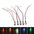 Miniatyrbillede 2 af 4: 5x Bil Båd 12v-24v 6mm LED Indikator Lys Instrumentpanel Advarselslampe Hfmqv