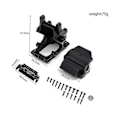 Miniatyrbilde 2 av 5: Metall Oppgraderingsdeler Kit Opphengsarm Drivaksel For Arrma 1 8 Kraton Outcast 6s Tilbehør, svart