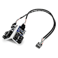 Miniatyrbillede 1 af 5: Moderkort USB 2.0 9-pins Header 1 til 4 Udvidelseshub Splitter Adapter