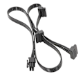 Miniatyrbillede 1 af 5: 6-Pin Han til SATAX3 Strømforsyningssplitterkabel til Corsair RM RMX Modulars