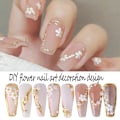 Pikkukuva 5 / 5: Kukka Kynsikoristeet Kynsi Taide Tarrat Laatikot Helmi Glitter Kynsi Koriste Tarvikkeet Valkoinen Kukka Helmi Pallo Design Mix Set Diy Akryyli Kynsi Taide Tarvikkeet