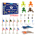 Miniatyrbild 1 av 5: Julkalender Fiske Nedräkning Blind Box Fiske Set Fiskeälskare Present-DYK003