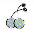 Miniatyrbild 2 av 4: Bullet Style 1156 48-smd Amber Led Blinkerslampor För Harley Davidson Softail Dyn Hhh