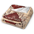 Miniatyrbilde 2 av 5: Jeg liker trening Marauder's Map Teppe Hjem Sovesal Teppe Lett Varm Koselig Kast Teppe-Y48