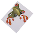 Miniatyrbillede 4 af 5: 3D Frø Pio Sjove Bilstickers Vindue Lastbil Sticker Grafik