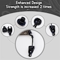 Miniatyrbillede 4 af 5: Reservedele Rullegardin Hardware Bungee Kit og Endekaps Skygge Fastgørelser til Udendørs Rullegardin Solskærm 4Pak