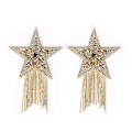 Miniatyrbillede 4 af 5: Tassel Nippel Paster Cover Sequin Stjerne Bryst Stickers Lingerie Bryst Patch Intim Nippel