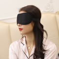 Miniatyrbillede 2 af 4: 3-pak - 3D Søvnmaske / Øjenmaske / Øjenbindel - Sort Sort