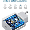 Miniatyrbild 4 av 4: 25W USB-C snabbladdare vit för Samsung Galaxy A23 4G-5G A21s A21 A20e A14 5G A03s A02s