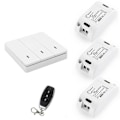 Miniatyrbilde 1 av 5: Trådløs Smart Lysbryter RF 433MHz Lysstyring Intelligent Bryter AC 90-250V 10A Modul (1
