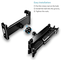 Miniatyrbillede 5 af 5: Bilstol Tablet Holder, Warxin Bilstol Tablet Holder Universal Auto 360 Rotation Hovedstøtte Størrelse Justerbar