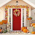 Miniatyrbild 2 av 5: 2-pack Höstdekoration för Hemmet Thanksgiving Dekorationer Ljusa Höstgirlander Lönnlöv Totalt 3 Meter 20 LED Batteridrivna Inomhus Utomhus Ljuskedjor
