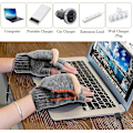 Miniatyrbilde 5 av 5: 1 par USB-oppvarmede hansker, oppvarmede vinterhansker med 3 temperaturinnstillinger, vinterhansker for varme hender til laptop