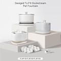 Miniatyrbilde 2 av 5: 12 Pakk Erstatningsfiltre for Dockstream Trådløs Vannfontene PLWF005/PLWF115/WF105, Kjæledyrfontene