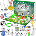 Miniatyrbild 3 av 5: Mike Fotboll Adventskalender Pojkar Flickor 2024 24 Fotbollspresenter Med Fotbollsmedalj Visselpipa 24 Julkalender