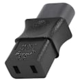 Miniatyrbillede 2 af 5: 2-polet IEC 320 C8 Han til IEC 320 C9 Hun AC-adapter 6A/250V EU Industriel Strømkonverter