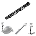 Miniatyrbild 1 av 4: Aluminiumlegering Hjälmmonteringsförlängning Metallförlängningsstång Hjälmförlängningsarmfäste Förlängningsstav för GoPro Hero 8/7/6/5/4/3 Actionkamera