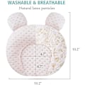 Miniatyrbilde 2 av 4: Myke Baby Barnehageputer Unisex Nyfødte Hodeforming Spedbarnsstøtte Sovende Hode Søvnputer Med Bjørnører (Beige)