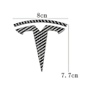 Miniatyrbillede 3 af 4: t Emblem Front & Rear Decal Wrap til Tesla Alle Modeller (1 Par) - MXBC