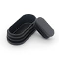 Miniatyrbilde 3 av 5: Plastlokk for møbelbein, ovale lokk for plaststoler, ovale rørlokk for møbelbein, 20 stykker (16x34mm)