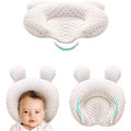 Miniatyrbilde 1 av 4: Myke Baby Barnehageputer Unisex Nyfødte Hodeforming Spedbarnsstøtte Sovende Hode Søvnputer Med Bjørnører (Beige)