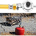 Miniatyrbild 2 av 4: Gasadapter Gasslangsadapter Gas Cyr Anslutningsadapter Gasadapter 1/2 Till 1/4, 3/4 Anslutningskoppling För S, Campingkök