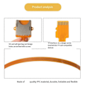 Miniatyrbilde 2 av 5: For Micro-SD TF Minnekort Kit Hann til SD Hunn Forlengelse Myk Flat FPC Kabel Ekstender 15cm