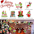 Miniatyrbilde 5 av 5: 24 stk Grinch Julepynt til Juletreet Hjemmedekorasjon Gaver
