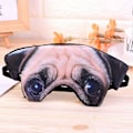 Miniatyrbild 3 av 3: 3D Hundmönster Ögonmask Rolig Skugga Tupplur Skydd Ögonbindel Sovmask Ögonlapp Sovglasögon (Mops)